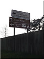 TM3865 : Roadsigns on the A12 Main Road by Geographer