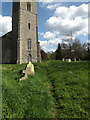 TM3372 : Churchyard path to the B1117 Church Road by Geographer