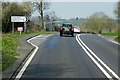 SP2257 : A439 near Hatton Rock, Turn Off for Charlecote and Hampton Lucy by David Dixon