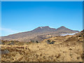 NM5829 : Mountain slope rising on north side of A849 by Trevor Littlewood