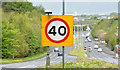 J4474 : 40mph sign, Dundonald (May 2015) by Albert Bridge