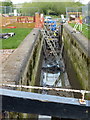 SP5374 : Repairs on Hillmorton Bottom Lock 2 by Mat Fascione