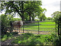 SJ4743 : Bullock and Gate at Brunett by Jeff Buck