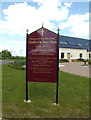 TM1180 : St.Henry Morse Catholic Church sign by Geographer