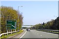 SJ3352 : Footbridge over A483 close to A5156 junction by David Smith