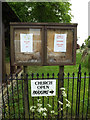 TM0780 : St.John the Baptist Church Notice Board by Geographer