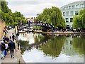 TQ2884 : Roving Bridge over the Regent's Canal at Camden Market by David Dixon