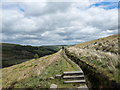 SD9823 : Water channel feeding Withens Clough Reservoir by Trevor Littlewood