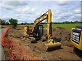 SP3300 : CAT excavator near Tadpole Bridge, Oxon by P L Chadwick