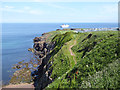 NT9364 : Berwickshire Coast Path and Eyemouth Holiday Park by Oliver Dixon