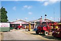 TF0920 : Farm machinery depot at Bourne, Lincolnshire by Rex Needle