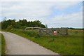 SJ8148 : Apedale Country Park: gate and track by Jonathan Hutchins