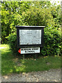 TM1383 : Burston Strike School Museum sign & Village Map by Geographer