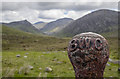 J2923 : BWC gatepost near Lough Shannagh by Rossographer