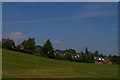 SJ4810 : School playing fields and suburban housing, Meole Brace, Shrewsbury by Christopher Hilton