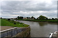 SK7894 : The Chesterfield Canal joins the River Trent by Tim Heaton