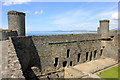 SH5831 : Harlech Castle, the west wall by Jeff Buck