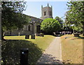 SP5822 : Path through St Edburg's churchyard, Bicester by Jaggery