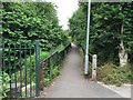 SJ8446 : Newcastle-under-Lyme: footpath alongside Lyme Brook by Jonathan Hutchins