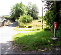 SR9897 : Queen Elizabeth II postbox on a post in Stackpole Cheriton by Jaggery