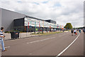 SP6742 : Silverstone UTE building at Silverstone by Ian S