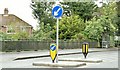 J3773 : Traffic island, North Road, Belfast (July 2015) by Albert Bridge