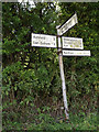 TM1965 : Roadsign on Low Road by Geographer