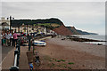 SY1287 : Sidmouth Beach by Peter Trimming