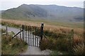 SH5855 : Gate on the Snowdon Ranger Path by Philip Halling