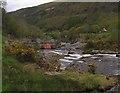 SN7078 : Rapids at the top of Rheidol falls by Rudi Winter