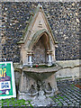 SU7173 : Drinking fountain at St Laurence's Church by Rose and Trev Clough