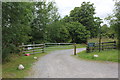 SJ0642 : The way to All Saints' at Llangar by Jeff Buck