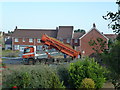 TF4208 : New houses being built, Sayer's Crescent, Wisbech St Mary - 1 by Richard Humphrey