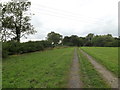 TM3062 : Bridleway & entrance to Home Farm by Geographer