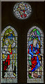 SK8770 : Stained glass window, All Saints' church, Harby by Julian P Guffogg