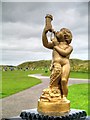 SJ2993 : Statue on the Drinking Water Fountain in Harrison Park by David Dixon