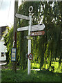 TM1364 : Roadsign on Station Road by Geographer