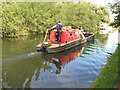 TQ1282 : Limehouse, work boat on Paddington Branch canal by David Hawgood