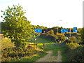 TL1103 : Track and footpath near St Albans by Malc McDonald