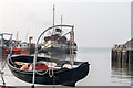 TR1067 : Lifeboat of Thames Sailing Barge "Greta",  Whitstable, Kent by Christine Matthews