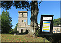 SP7702 : Holy Trinity Church Notice Board by Des Blenkinsopp