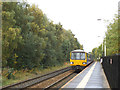 SE2334 : Bramley station with train to Leeds by Stephen Craven