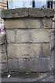 SE2734 : Benchmark on wall pier, Kirkstall Road by Roger Templeman