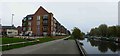 SK9671 : New apartments alongside the Fossdyke Canal Lincoln by Steve  Fareham