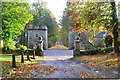 NC8401 : Main Gate and Drive to Dunrobin Castle, Sutherland by Andrew Tryon