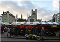 TL4458 : An Autumn day on Cambridge Marketplace by Richard Humphrey