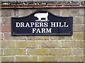 TM2374 : Drapers Hill Farm sign by Geographer