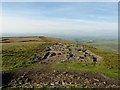 SD8041 : Path heading north from Pendle Hill trig pillar by Adam C Snape