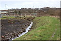 ST1999 : Drain, edge of Plateau 1, Oakdale Business Park by M J Roscoe