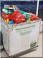 SP9211 : The Xmas collection for the local food bank at Tesco, Tring by Chris Reynolds